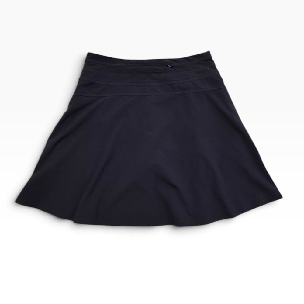 Athleta All Day Skort Navy Blue Size 4 Featherweight Side Zip Back Pocket